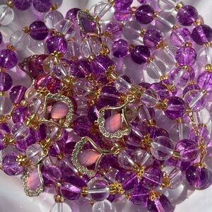 Glass Beaded Bracelets With Seashell Charm NWOT